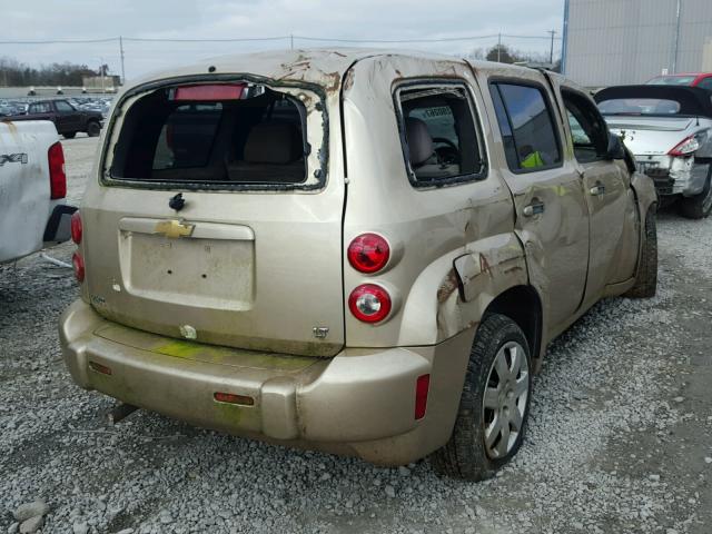 3GNDA23D58S550301 - 2008 CHEVROLET HHR LT BEIGE photo 4