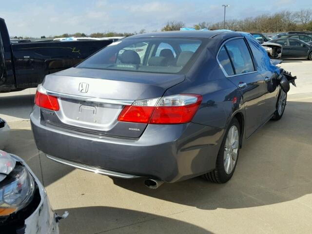 1HGCR2F71DA024540 - 2013 HONDA ACCORD EX GRAY photo 4