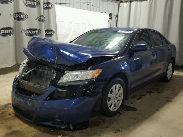 4T1BE46K27U124313 - 2007 TOYOTA CAMRY BLUE photo 2