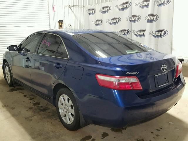 4T1BE46K27U124313 - 2007 TOYOTA CAMRY BLUE photo 3