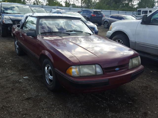 1FABP44A1HF139471 - 1987 FORD MUSTANG LX MAROON photo 1