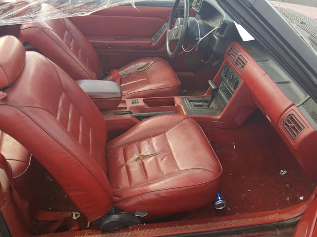 1FABP44A1HF139471 - 1987 FORD MUSTANG LX MAROON photo 5