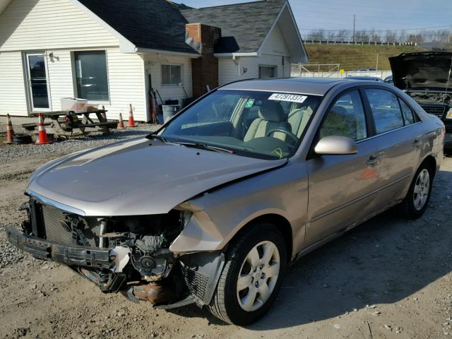 5NPET46C57H256959 - 2007 HYUNDAI SONATA GLS GOLD photo 2