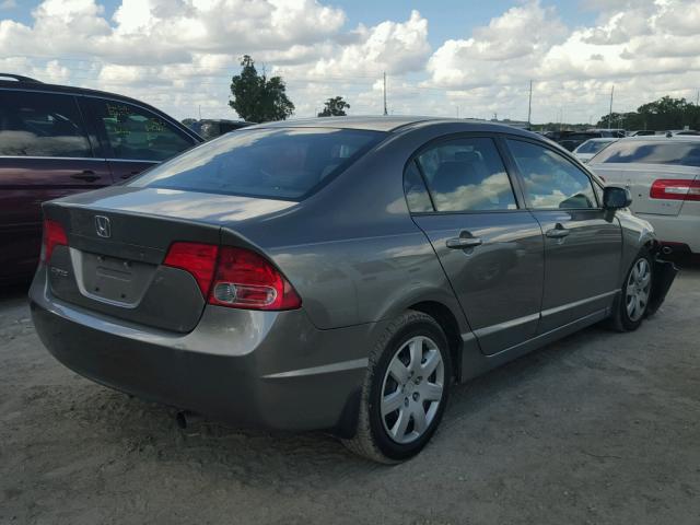 2HGFA16558H342648 - 2008 HONDA CIVIC LX CHARCOAL photo 4