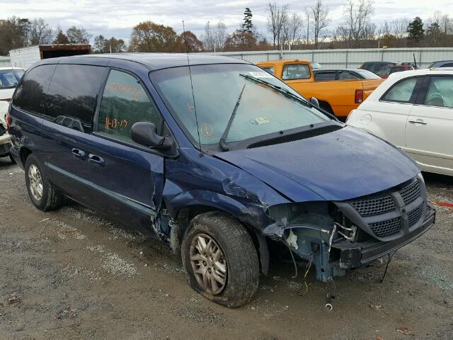 2B4GP44392R682520 - 2002 DODGE GRAND CARA BLUE photo 1