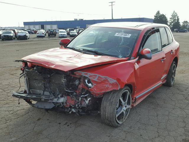 WP1AB29P96LA69978 - 2006 PORSCHE CAYENNE S RED photo 2