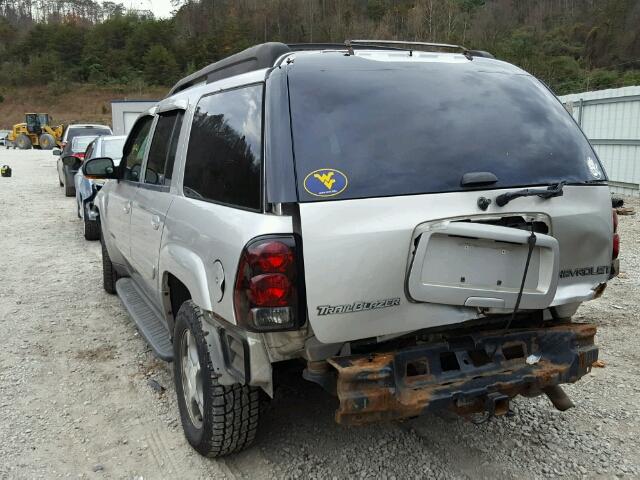 1GNET16S446142924 - 2004 CHEVROLET TRAILBLAZE SILVER photo 3