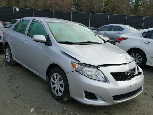 2T1BU4EE9AC393304 - 2010 TOYOTA COROLLA BA SILVER photo 1