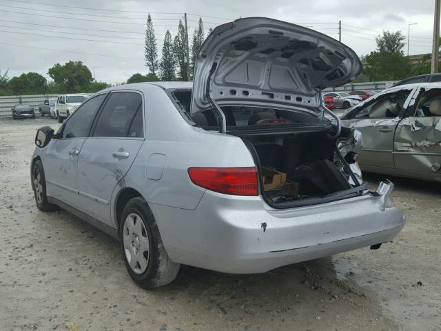 1HGCM56445A177842 - 2005 HONDA ACCORD LX SILVER photo 3