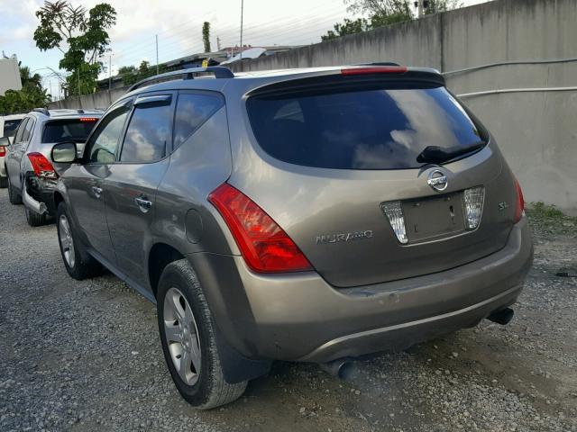 JN8AZ08T03W107676 - 2003 NISSAN MURANO SL GOLD photo 3