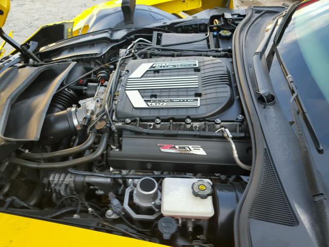 1G1YU2D60F5603617 - 2015 CHEVROLET CORVETTE S YELLOW photo 7