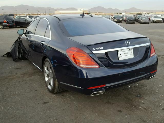 WDDUG8CB0EA062000 - 2014 MERCEDES-BENZ S 550 BLUE photo 3