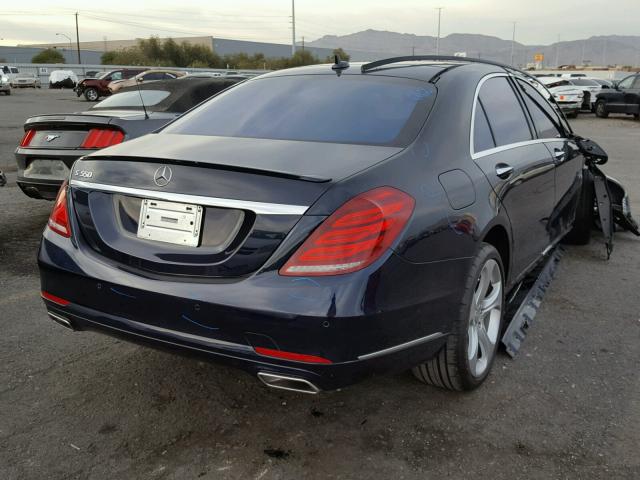 WDDUG8CB0EA062000 - 2014 MERCEDES-BENZ S 550 BLUE photo 4