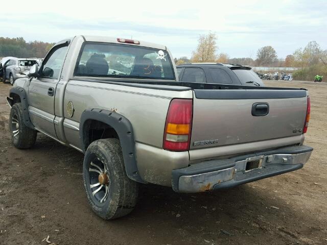 1GTEK14T9YZ281491 - 2000 GMC NEW SIERRA TAN photo 3