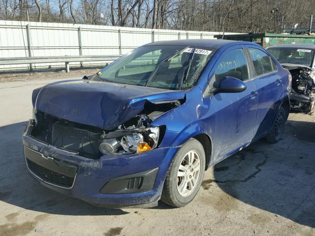 1G1JC5SG9D4112824 - 2013 CHEVROLET SONIC LT 蓝色 照片 2