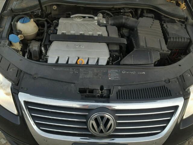 WVWVU93C97E067844 - 2007 VOLKSWAGEN PASSAT 3.6 BLACK photo 7