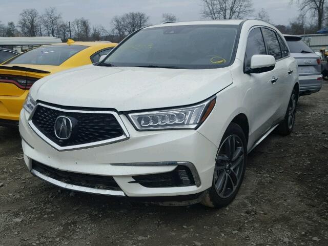 5FRYD4H93HB035077 - 2017 ACURA MDX ADVANC WHITE photo 2