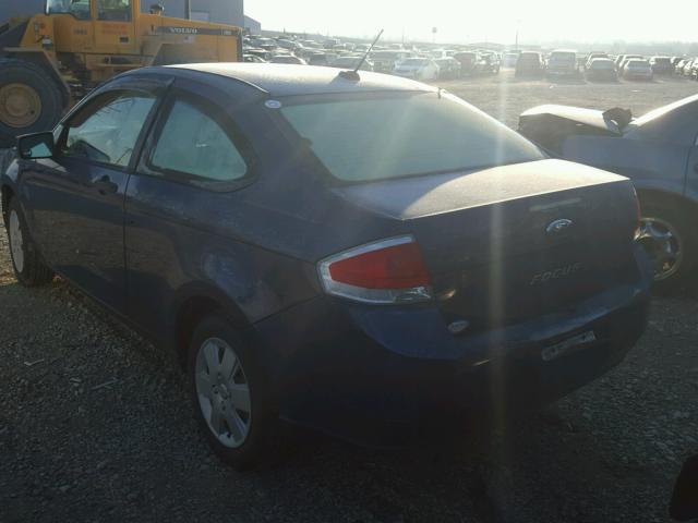 1FAHP32NX8W226568 - 2008 FORD FOCUS S/SE BLUE photo 3