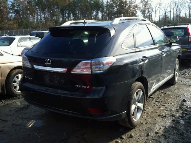 2T2BK1BA2AC058595 - 2010 LEXUS RX 350 BLACK photo 4