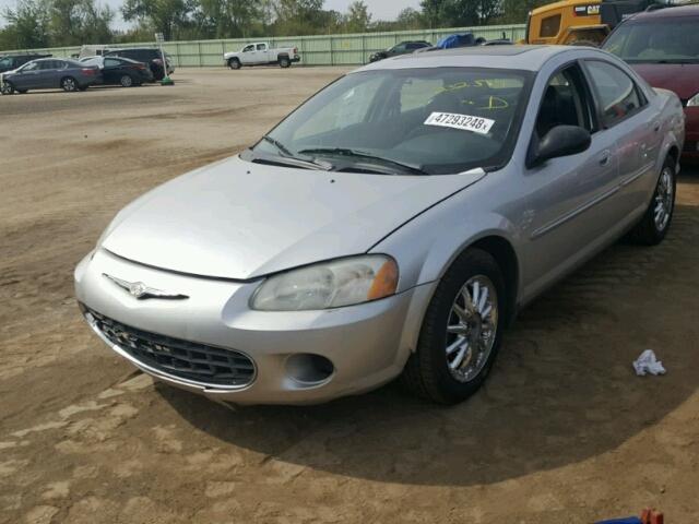 1C3EL56T93N582610 - 2003 CHRYSLER SEBRING LX SILVER photo 2