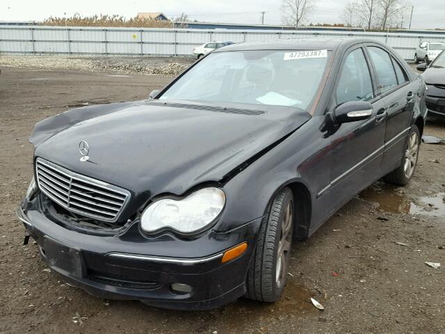 WDBRF84J93F383055 - 2003 MERCEDES-BENZ C 320 4MAT BLACK photo 2