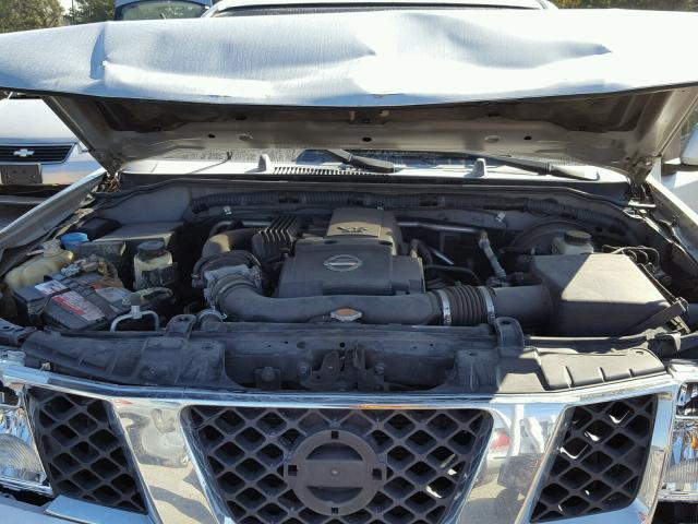 5N1AR18U67C633422 - 2007 NISSAN PATHFINDER SILVER photo 7