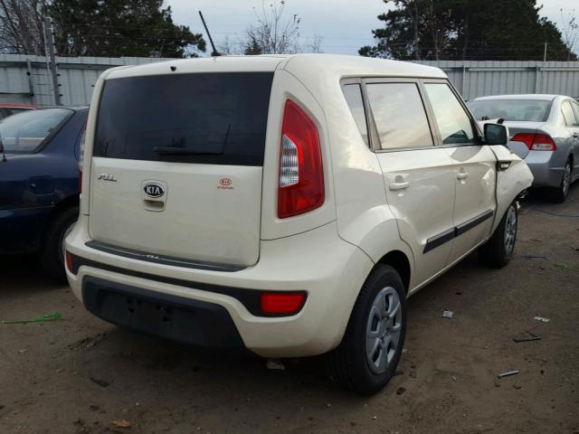 KNDJT2A54C7462381 - 2012 KIA SOUL BEIGE photo 4