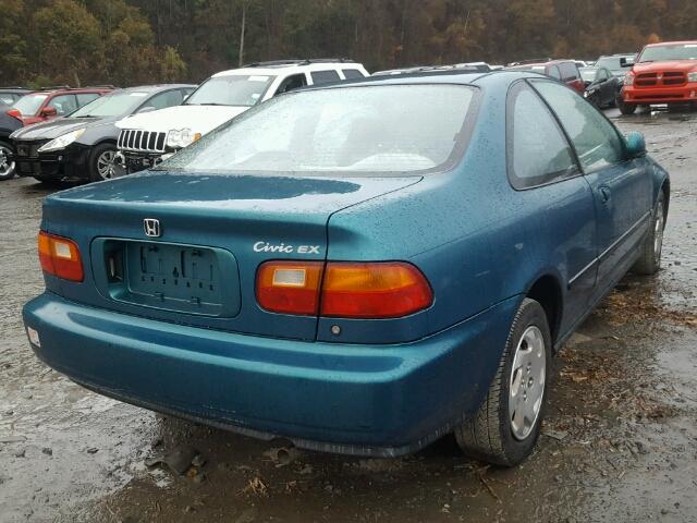 2HGEJ1220SH570555 - 1995 HONDA CIVIC EX TEAL photo 4