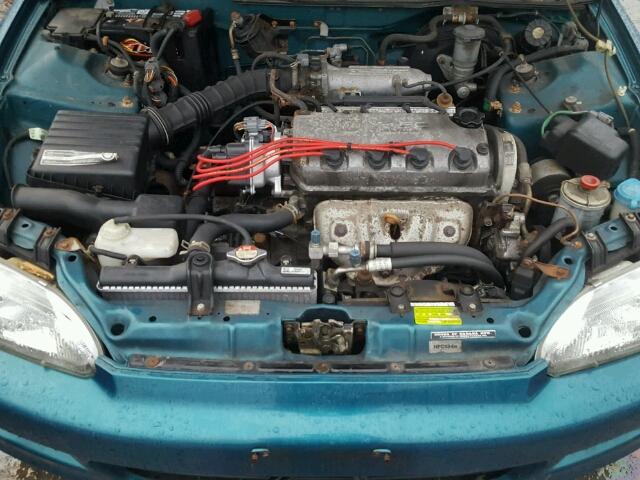 2HGEJ1220SH570555 - 1995 HONDA CIVIC EX TEAL photo 7