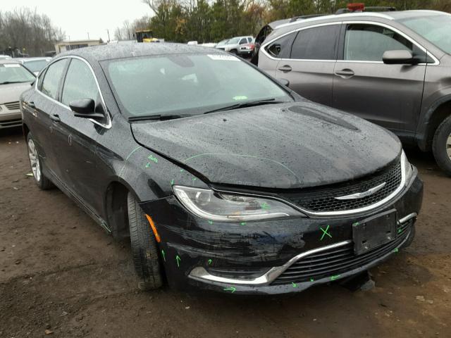 1C3CCCABXFN575552 - 2015 CHRYSLER 200 LIMITE BLACK photo 1