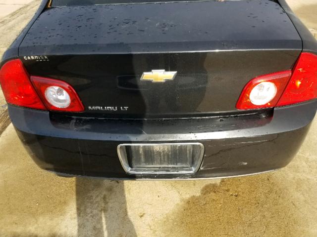 1G1ZC5E15BF280827 - 2011 CHEVROLET MALIBU 1LT BLACK photo 9