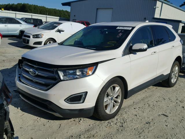 2FMPK4J89GBB81902 - 2016 FORD EDGE SEL WHITE photo 2