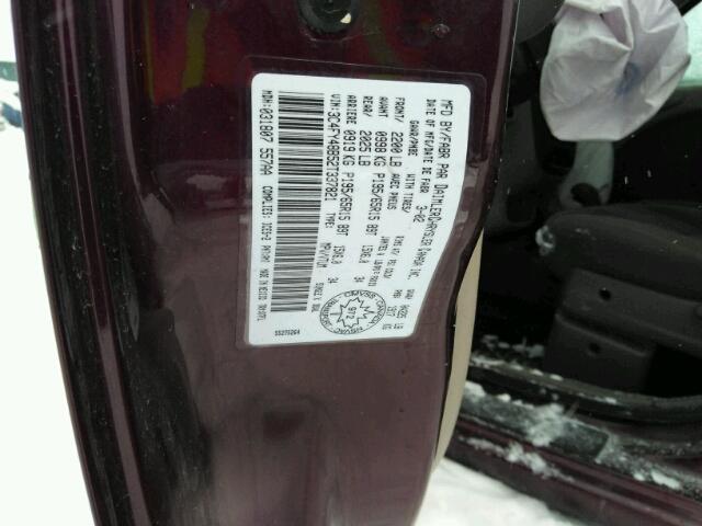 3C4FY48B52T337821 - 2002 CHRYSLER PT CRUISER PURPLE photo 9