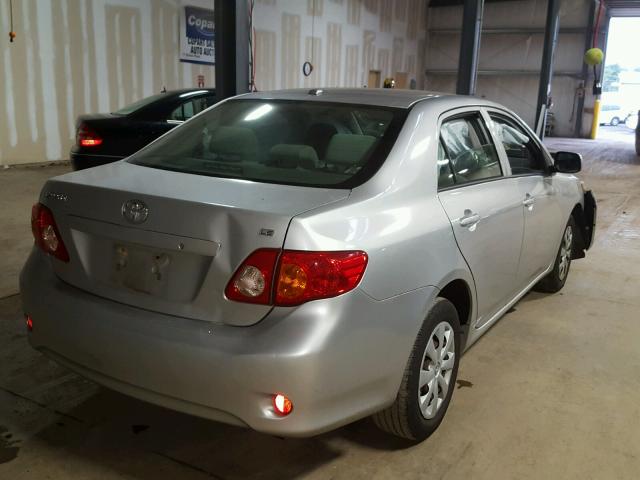 JTDBL40E79J045950 - 2009 TOYOTA COROLLA BA SILVER photo 4