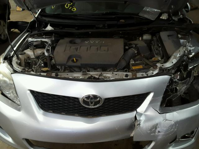 JTDBL40E79J045950 - 2009 TOYOTA COROLLA BA SILVER photo 7