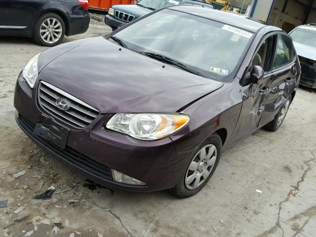 KMHDU46D68U584413 - 2008 HYUNDAI ELANTRA GL PURPLE photo 2