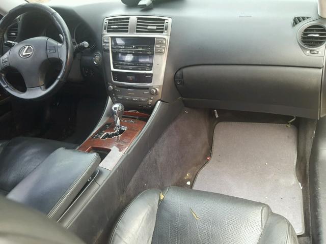 JTHBK262465014856 - 2006 LEXUS IS 250 SILVER photo 9