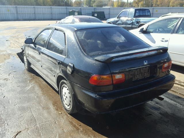 JHMEG8653SS023734 - 1995 HONDA CIVIC LX BLACK photo 3