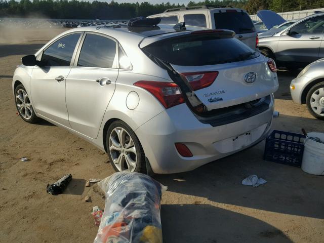 KMHD35LE2DU133270 - 2013 HYUNDAI ELANTRA GT SILVER photo 3