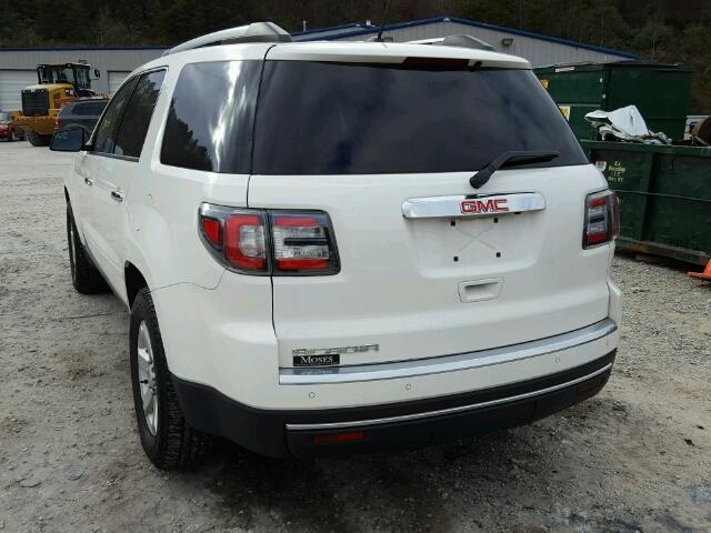 1GKKRPKD0FJ311829 - 2015 GMC ACADIA SLE WHITE photo 3