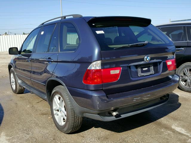 5UXFA13536LY38923 - 2006 BMW X5 3.0I BLUE photo 3