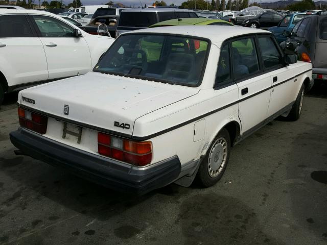 YV1AS8801N1470146 - 1992 VOLVO 240 BASE WHITE photo 4