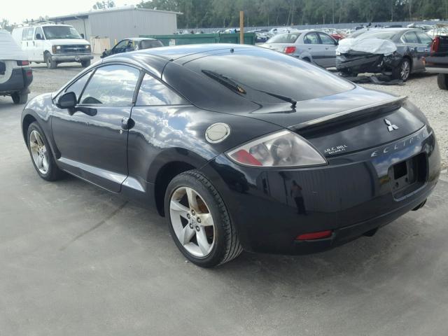 4A3AK24F17E014623 - 2007 MITSUBISHI ECLIPSE GS BLACK photo 3