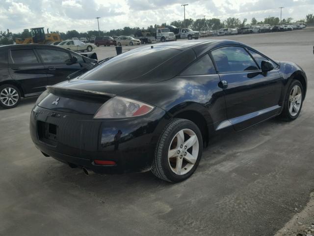 4A3AK24F17E014623 - 2007 MITSUBISHI ECLIPSE GS BLACK photo 4