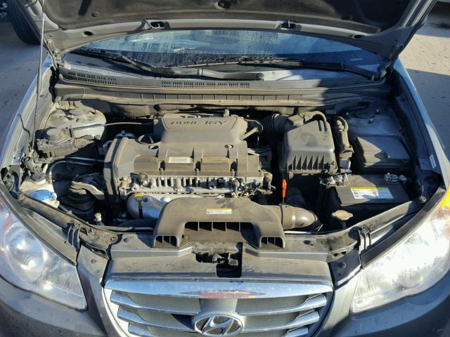 KMHDU4AD5AU929895 - 2010 HYUNDAI ELANTRA BL GRAY photo 7