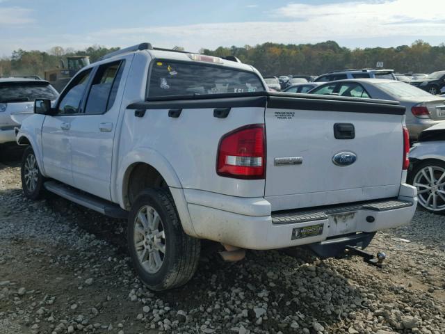 1FMEU33K87UA22934 - 2007 FORD EXPLORER S WHITE photo 3