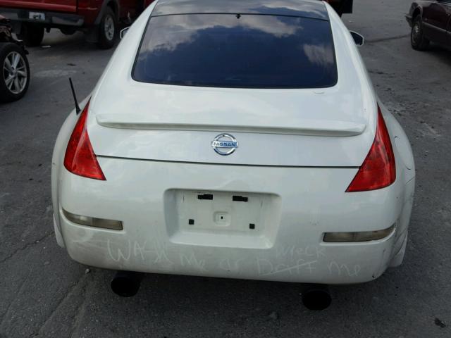 JN1AZ34D76M304620 - 2006 NISSAN 350Z COUPE WHITE photo 6