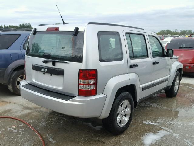 1J4PP2GK7BW552084 - 2011 JEEP LIBERTY SP SILVER photo 4