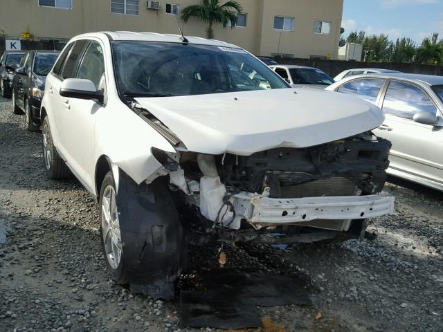 2FMDK3KC9DBB63248 - 2013 FORD EDGE LIMIT WHITE photo 1