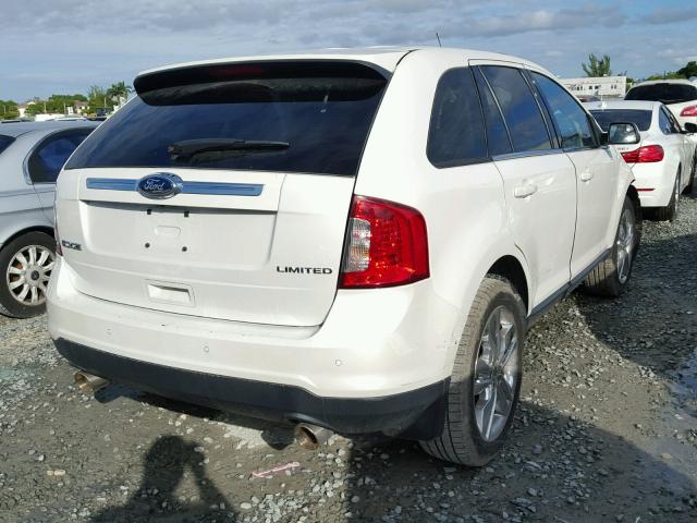 2FMDK3KC9DBB63248 - 2013 FORD EDGE LIMIT WHITE photo 4